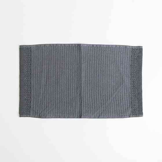 Махровий кухонний рушник з бордюром 30х50 см 400г/м2 GM Textile (Сірий) Суми