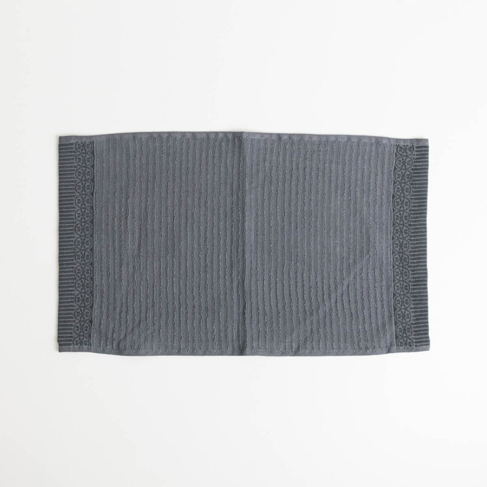 Махровий кухонний рушник з бордюром 30х50 см 400г/м2 GM Textile (Сірий) Суми - фото 3