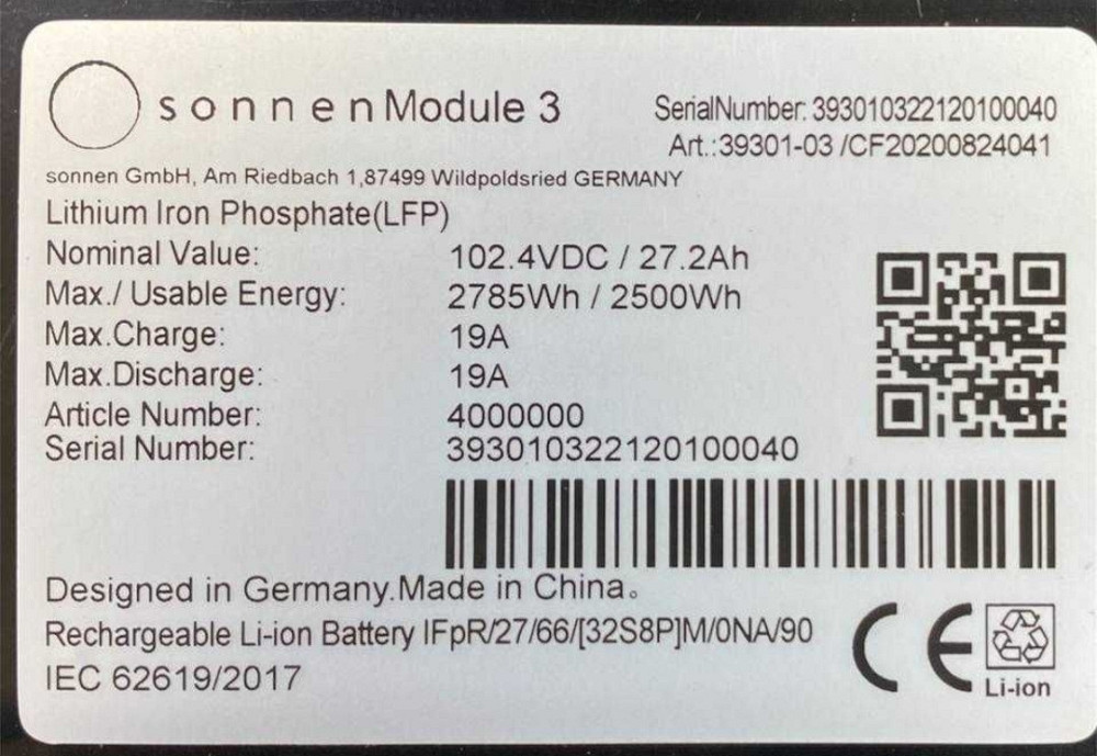 Аккумулятор LifePo4 Sonnen Module 3 2.5 kW. Харьков - изображение 3