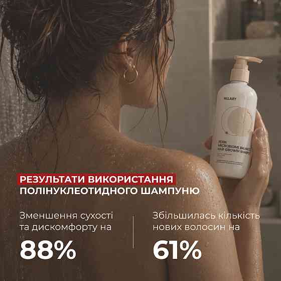 Полинуклеотидный шампунь для баланса микробиому и поддержания роста волос Hillary 400 мл Киев