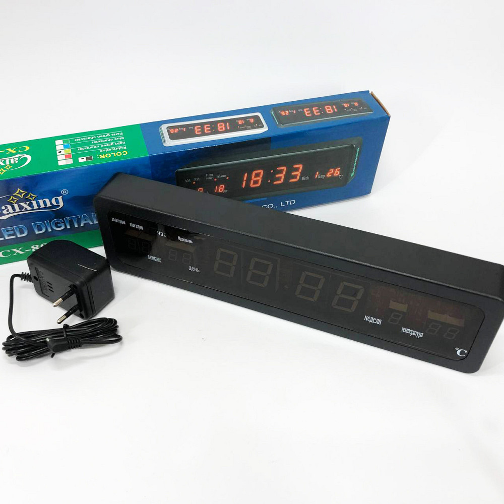 Настільний годинник з автоматичною підсвіткою Caixing СХ-808, Годинник RJ-655 з підсвічуванням Київ - фото 9