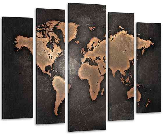 Модульна картина Карта Світу Art-134_5 Київ