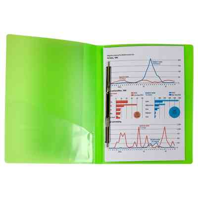 Папка-скоросшиватель Axent A4 700 мкм Прозрачная зеленая (1304-26-A) Винница