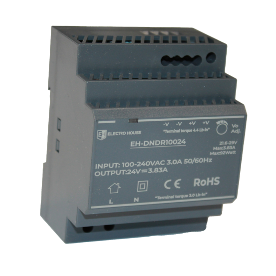 Блок питания на DIN-рейку 92 Вт 3.83 А 24В Днепр