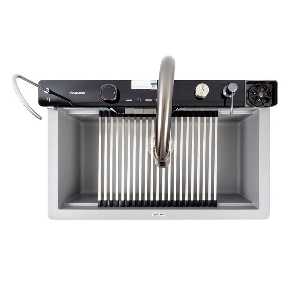 7546 EVANORA матова Мийка гранітна VALESO (сірий металік) Коломия - фото 1