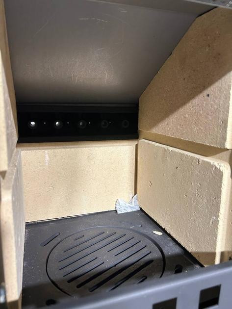 Печь-камин на дровах ALFA-PLAM ELITA 2 темная буржуйка 6 кВт до 40 м2 с варочной поверхностью верхний дымоход Сербия Тернополь - изображение 3