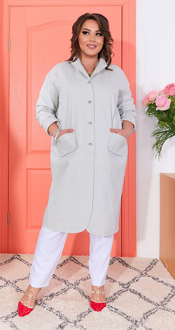 Легке лляне пальто (42) Київ - фото 2