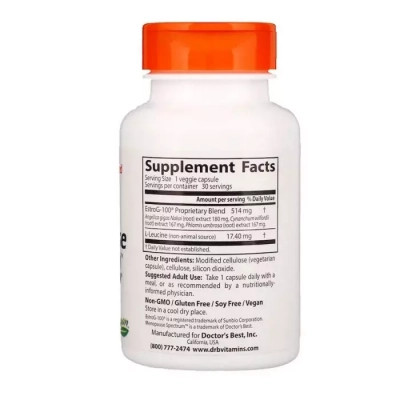 Витаминно-минеральный комплекс Doctor's Best Помощь При Менопаузе, EstroG-100, 30 вегетарианских капсул (DRB-00297) Винница - изображение 2