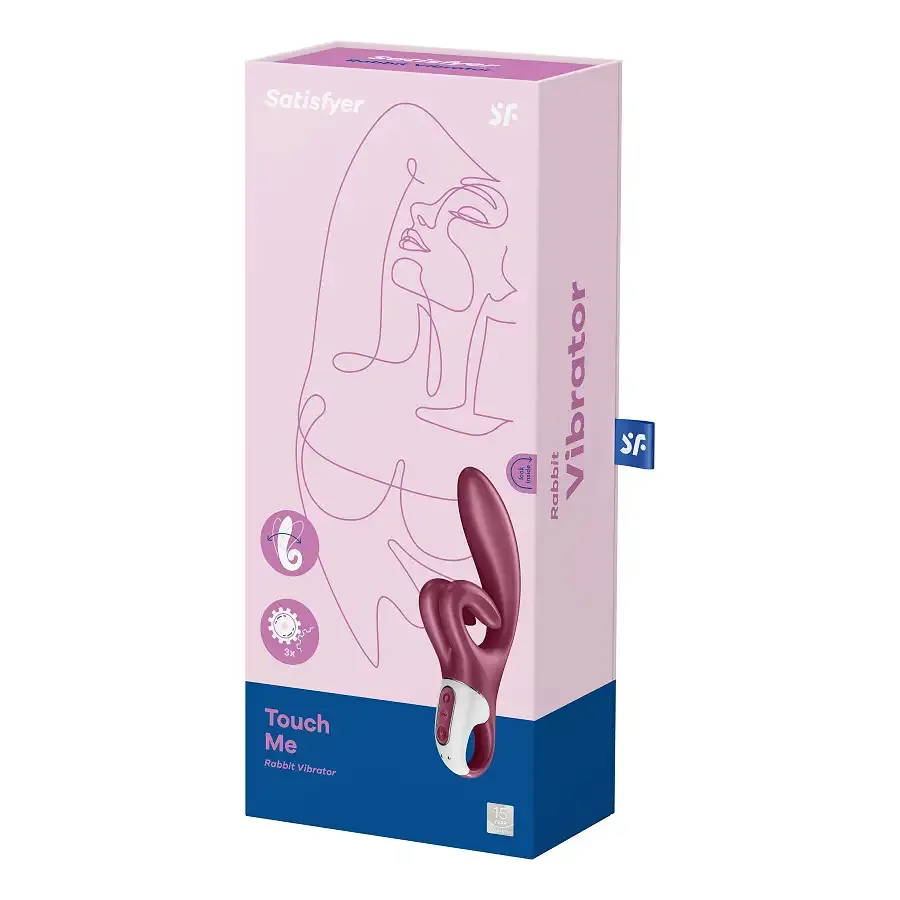 Вібратор-кролик Satisfyer Touch Me Red, подвійний відросток, 3 потужні мотори Львів - фото 7