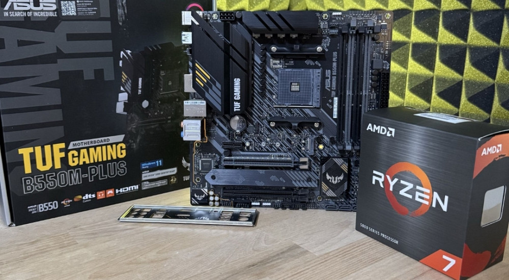 Комплект Ryzen 7 5800X, Asus Tuf B550 материнська плата Київ - фото 2