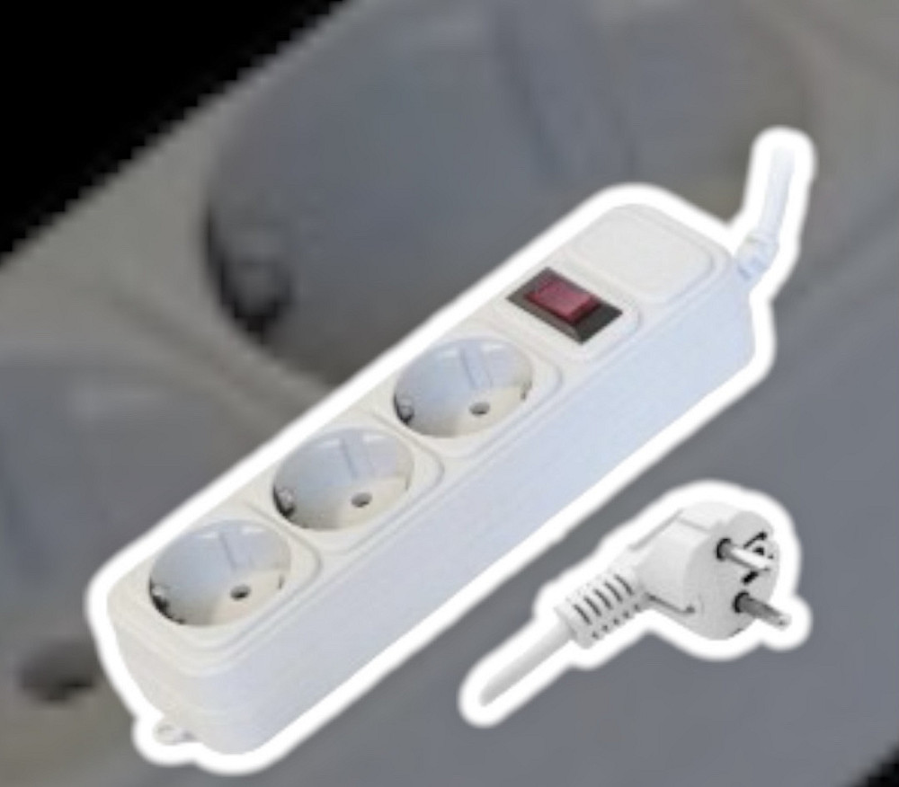 Мережевий фільтр подовжувач на 3 розеток 1.8 м 4795 Одеса - фото 3