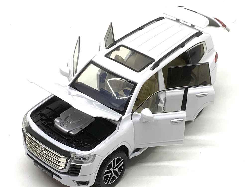 Машина Автосвіт Toyota Land Cruiser 300 інерційна відчиняються двері капот багажник 20 см Біла (AP-2007) Чернигов - изображение 5