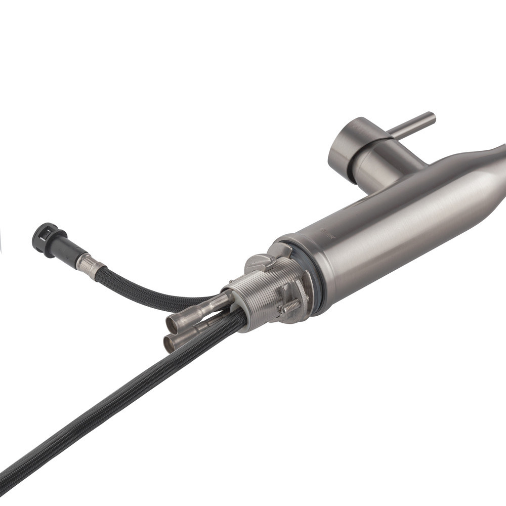 Кухонний змішувач KOER KI-70004-02 з висувним виливом із нержавіючої сталі (KR3385) Харків - фото 8