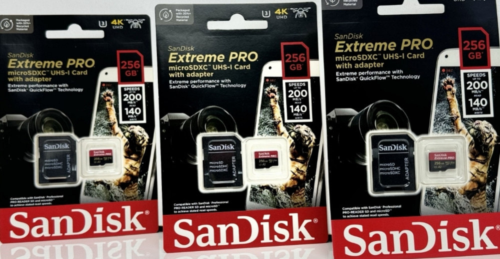 Карта пам'яті SanDisk Extreme Pro microSDXC 256GB UHS-T U3+ SD адаптер. Київ - фото 5