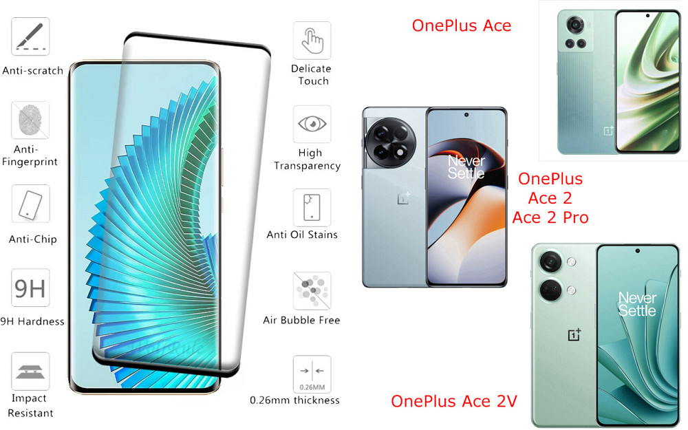 Захисне скло HyperGlass Pro для OnePlus Ace, Ace 2, Ace 2 Pro, Ace 2V – максимальна чутливість та захист Київ - фото 2
