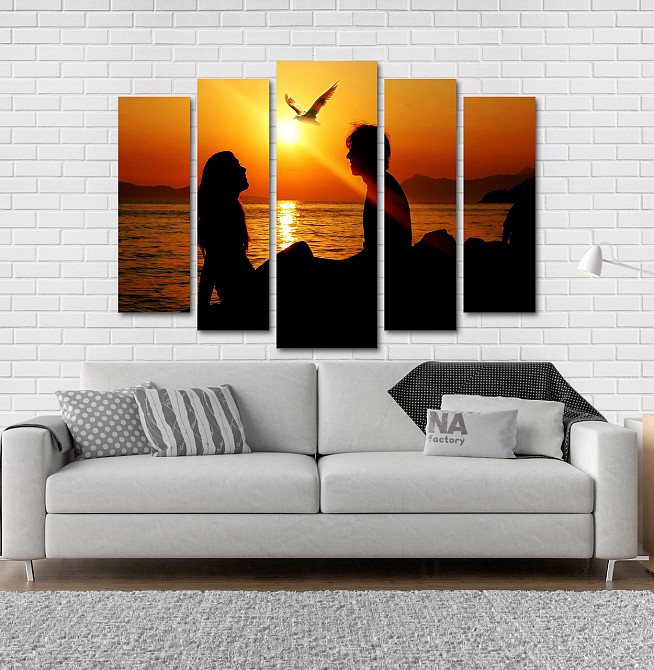 Модульна картина Пара Захід Art-165_5 Київ - фото 2