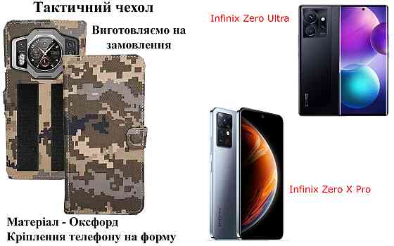 Тактический чехол для Hotwav Cyber 7, Cyber 8, Cyber 9 Pro, крепится к снаряжению на липучке Киев