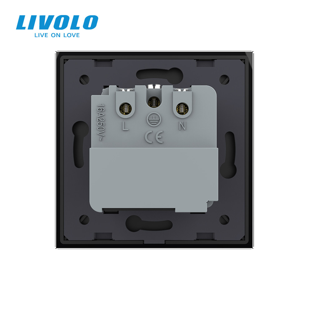 LIVOLO Розумна розетка EC з заземленням Livolo чорний (VL-M7FCTC16AZ2-2BP) Коломыя - изображение 5