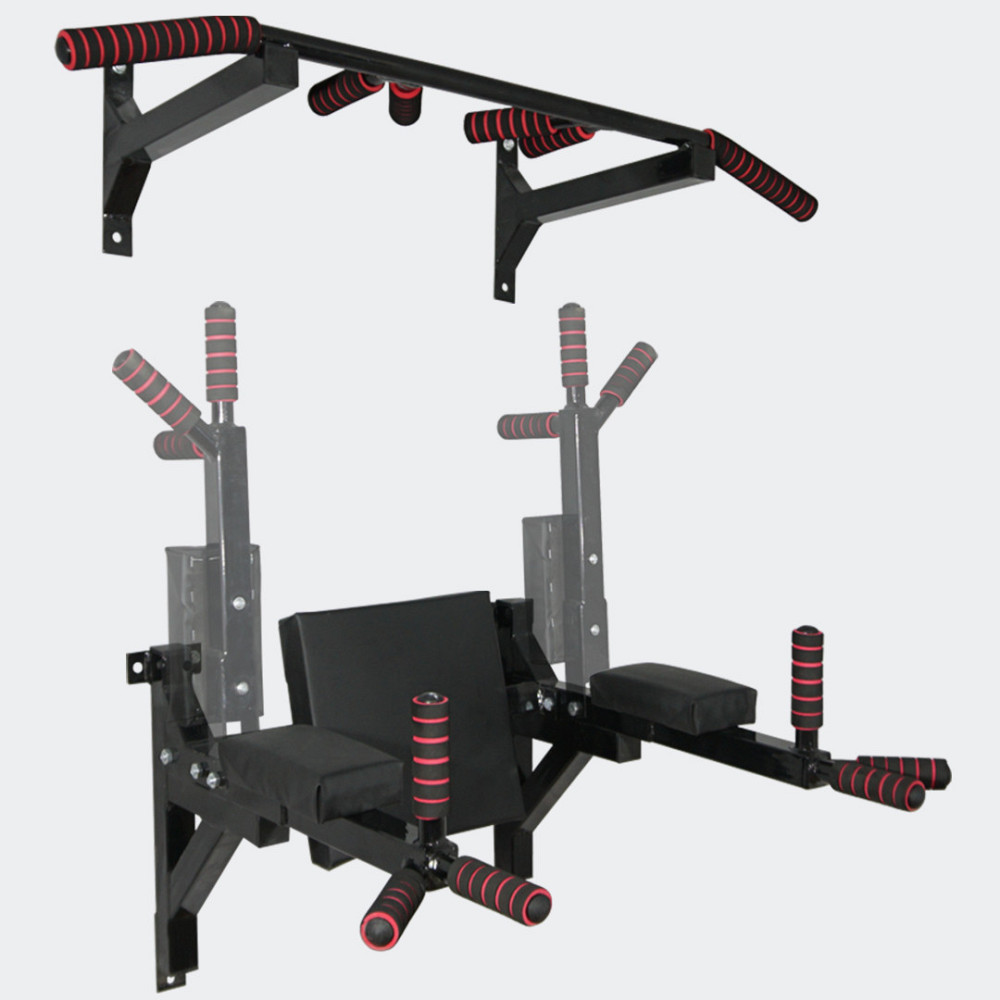 Комплект турнік бруси і прес настінні підйомні складні для дому Київ - фото 2