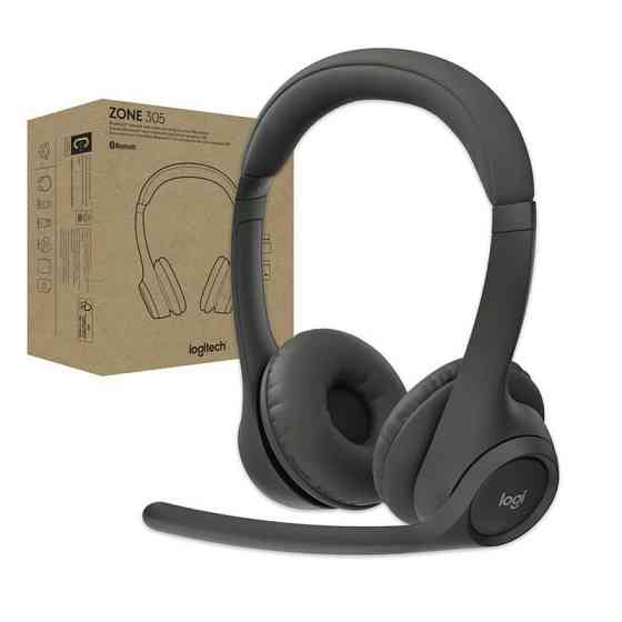 Bluetooth-гарнітура Logitech Zone 305 for Business Wireless/Bluetooth Teams Black (981-001451) Чорний Харьков