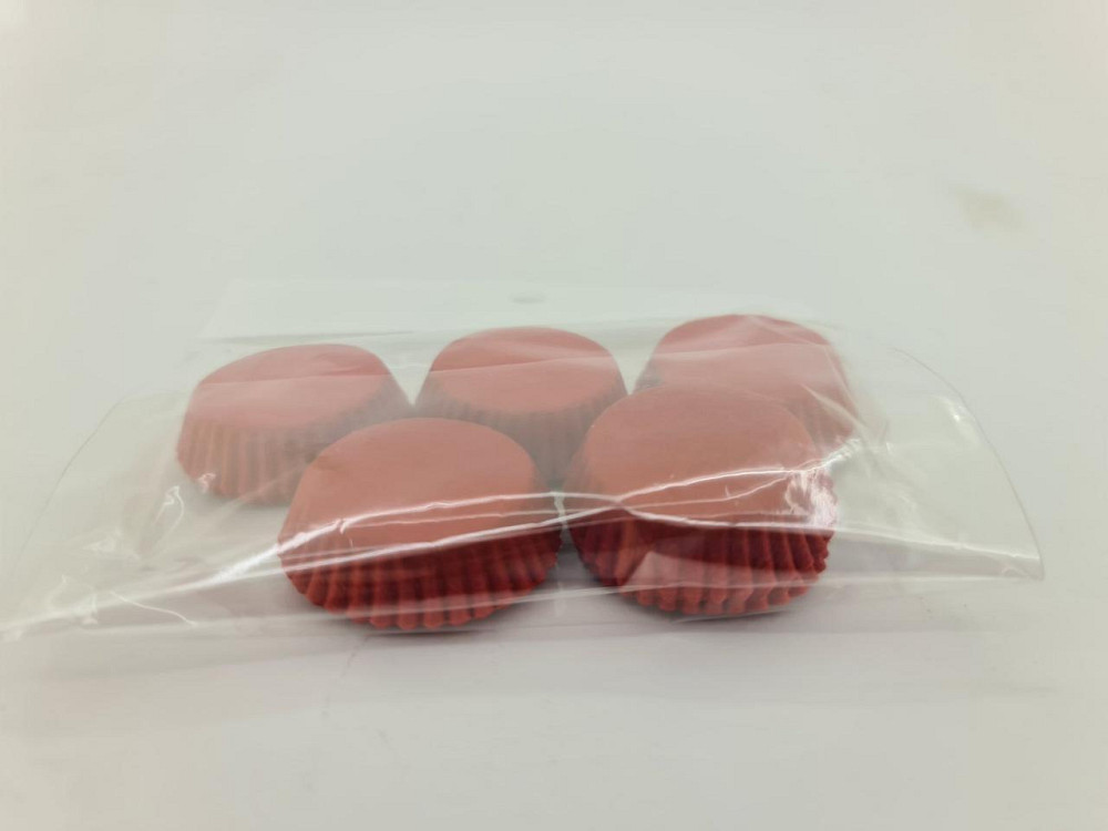 Тартолетка для кексів "Кругла червона"D30 H9,5 (100шт)/3а/ (1 уп.) Харків - фото 3