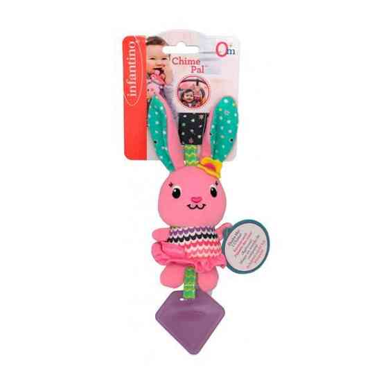 М'яка іграшка-підвіска Infantino Зайчик із прорізувачем (005059I) Харків