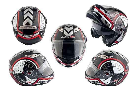 Шлем трансформер (size:ХL, бело-черный + солнцезащитные очки) Мукачево