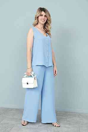 Летний костюм со штанами палаццо 