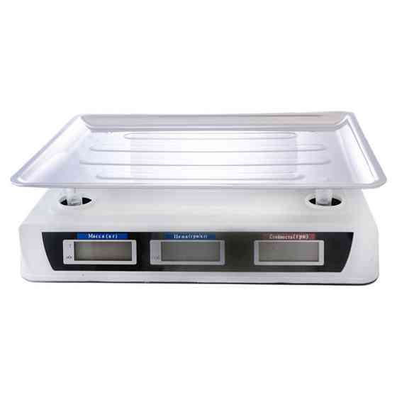 Торговые весы до 50 кг, со счетчиком цены, от сети и аккумулятора, DT 809 / Электронные весы / Настольные весы Киев