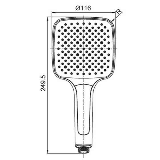 Лійка для душу Koer KP-0402-05 (3 функції) (KR4985) Київ