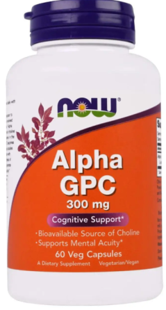 Альфа (глицерофосфохолин) Now Foods Alpha GPC 300 мг 60 вег капс Киев