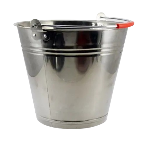 Відро 16л б/кришки нержавіюча сталь Interos Житомир - фото 1