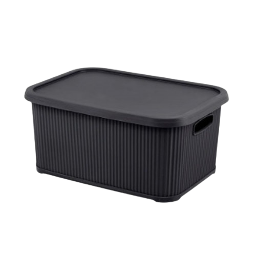 Кошик для білизни 28л 44*33*23см антрацит Nostalgia ELIF Житомир - изображение 1