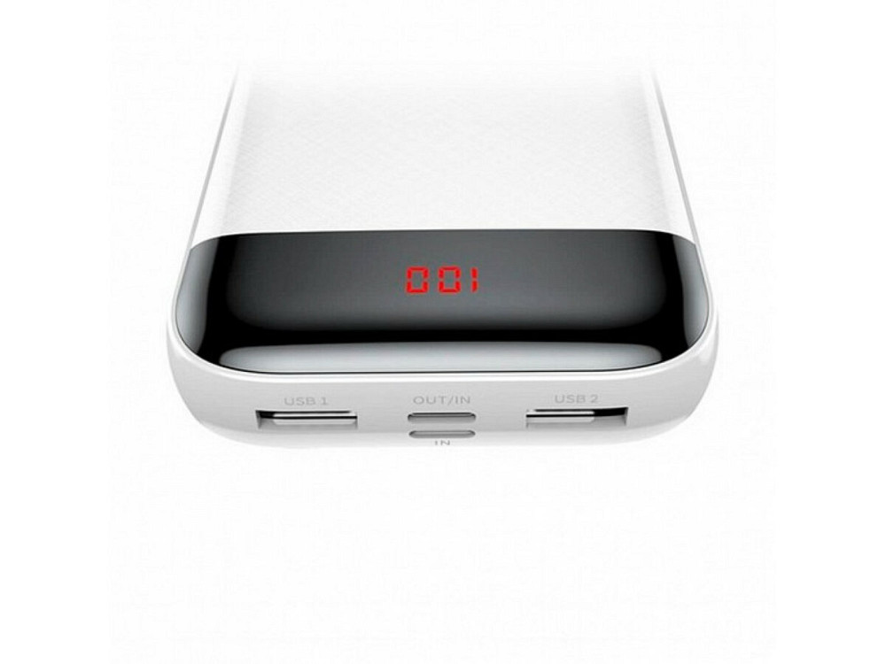 Зовнішній акумулятор Baseus Mini Cu Digital Display Power Bank 20000mAh  White Київ - фото 2
