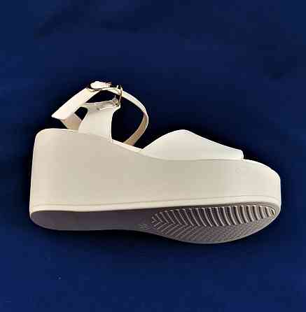 Жіночі Сандалії Босоніжки на Танкетці Платформа Бежеві Літні (розміри: 39) — 16 Дніпро