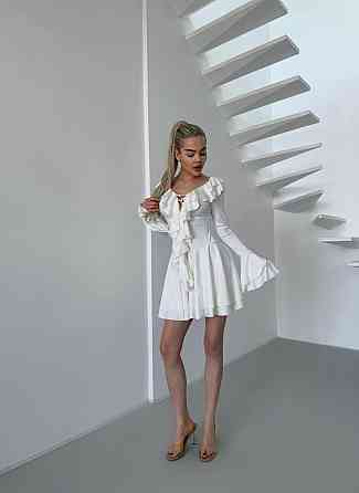 Жіноча романтична сукня в стилі міні з воланами мікродайвінг Одеса