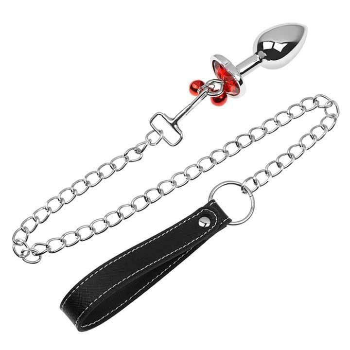 Набор металлических анальных пробок с поводком и сердечком Art of Sex Metal Anal Plug – Анальные игрушки Винница - изображение 8