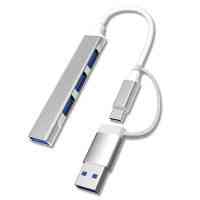Концентратор Dynamode USB Type-C/Type-A to 1хUSB3.0, 3xUSB 2.0 metal (DM-UH-311AC) Київ