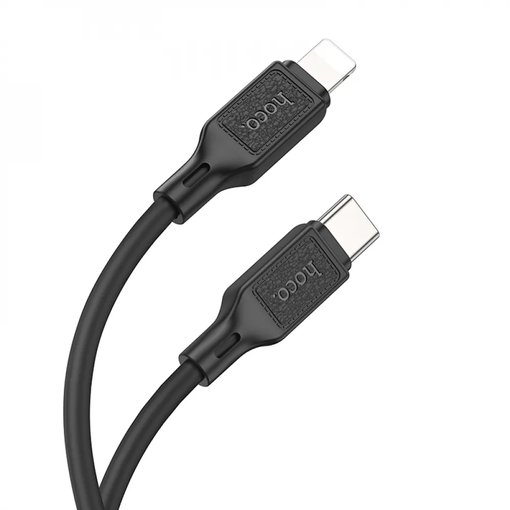 Кабель HOCO X90 Cool silicone PD charging data cable for iP Black Київ - фото 6