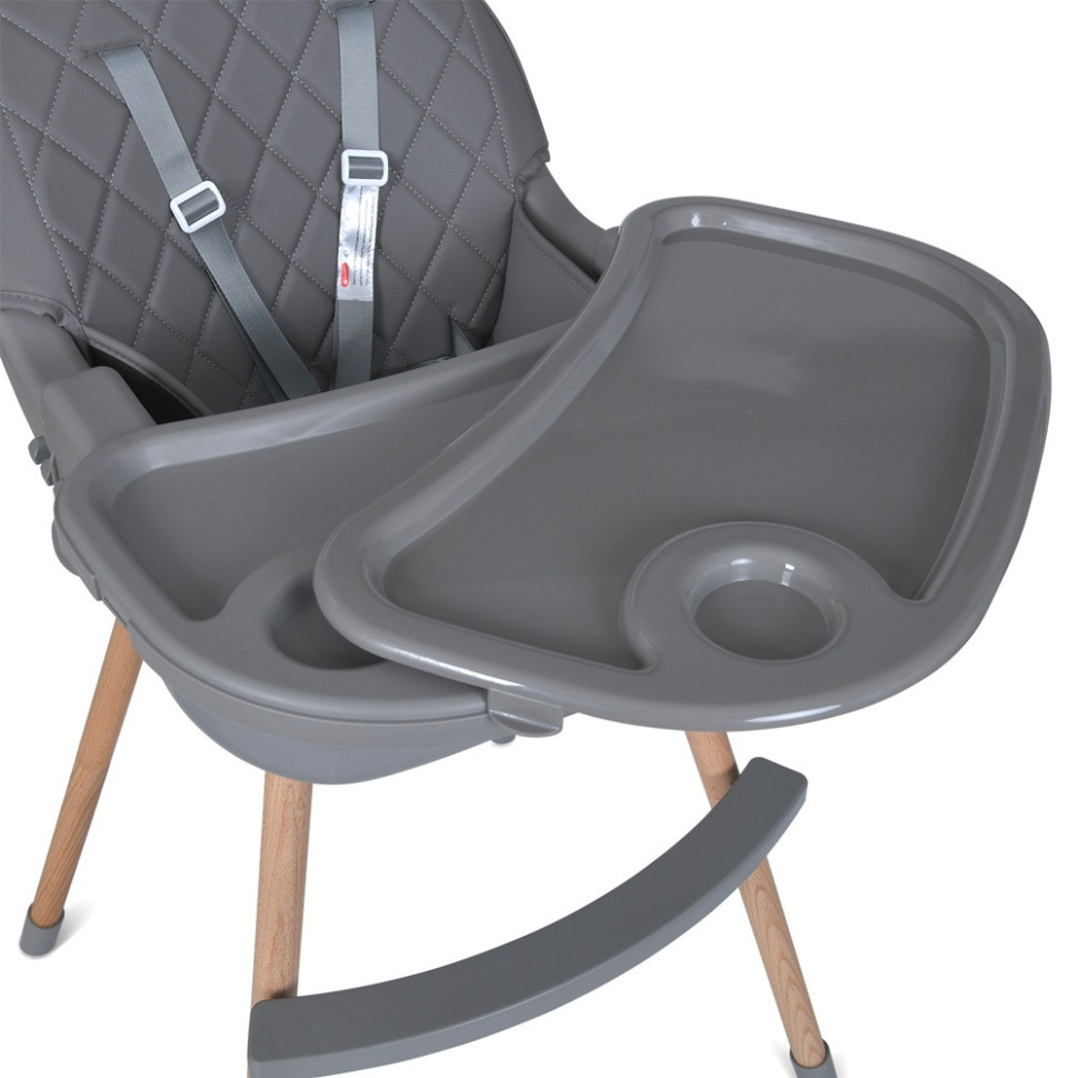 Стільчик для годування LUMI ME 1111 Gray екошкіра Вінниця - фото 5
