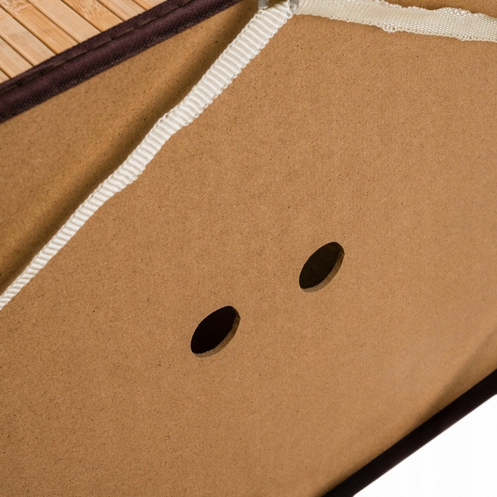 Бамбуковий кошик 100 літрів для білизни з двома відділеннями Ruhhy (24269) Нововолинськ - фото 6