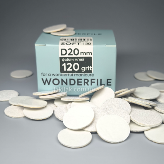М'які змінні файли 120гріт для пододиску 20мм Wonderfile (50шт) Херсон