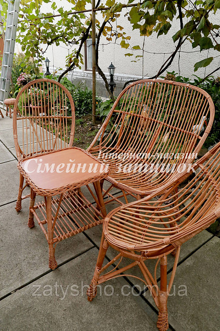 Комплект меблів із лози на вулицю Київ - фото 7