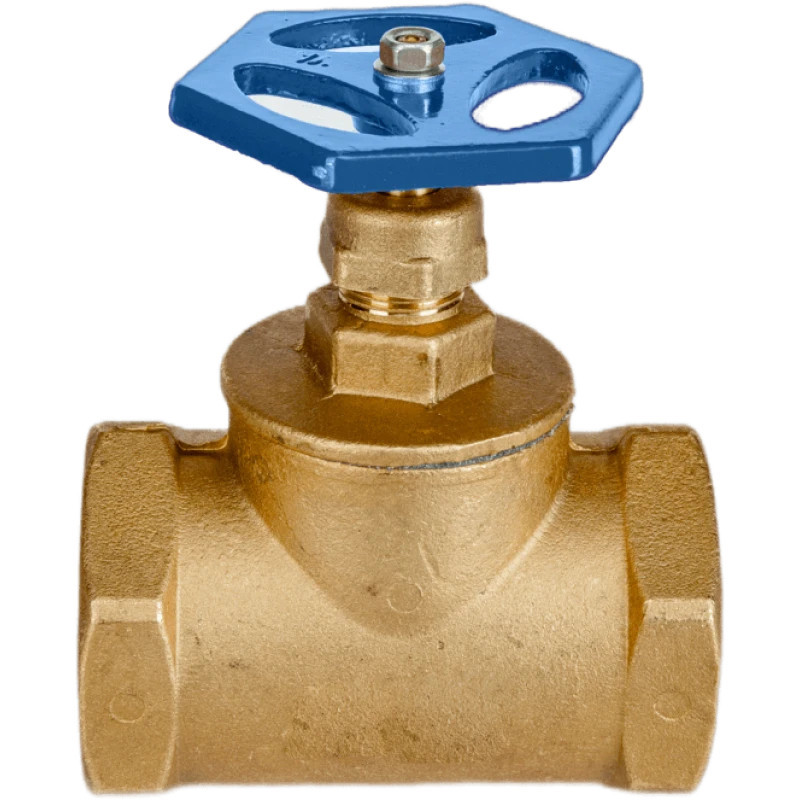 Кран ХВ вентильний прямий латунний 2″ВР х 2″ВР ливарний Б1128А VA (000026277) Київ - фото 3