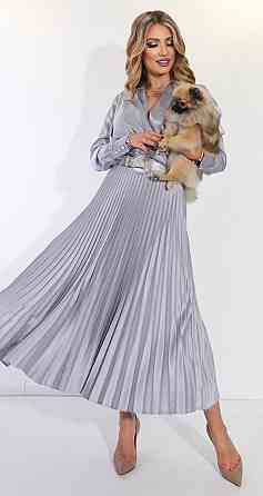 Костюм зі спідницею гофре із шовку (42) Київ