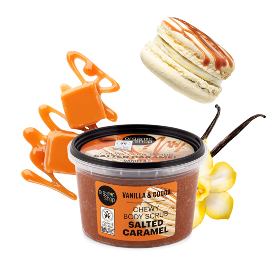 Скраб для тіла Ваніль і Какао Organic Shop 250 мл Вінниця