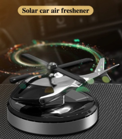 Ароматизатор автомобильный Вертолет с камнем на солнечной батарее Винница