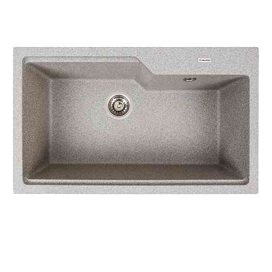 Гранітна мийка для кухні VALESO NIKA 7545 матова Сіра Коломыя
