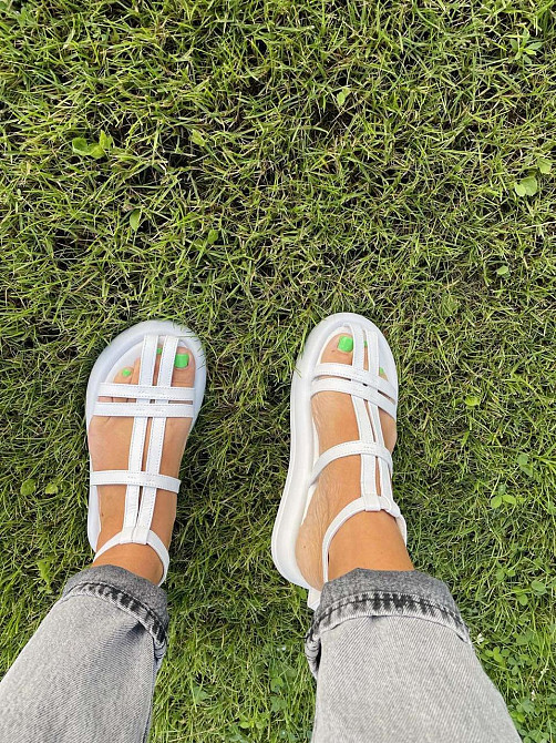 PGV Босоніжки жіночі PGV 1240 білі (літо, шкіра натуральна) (5140) Коломия - фото 6