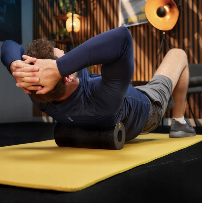 Роллер масажер гладкий Trex Sport TX-033EPR EPP 33см чорний Киев - изображение 9